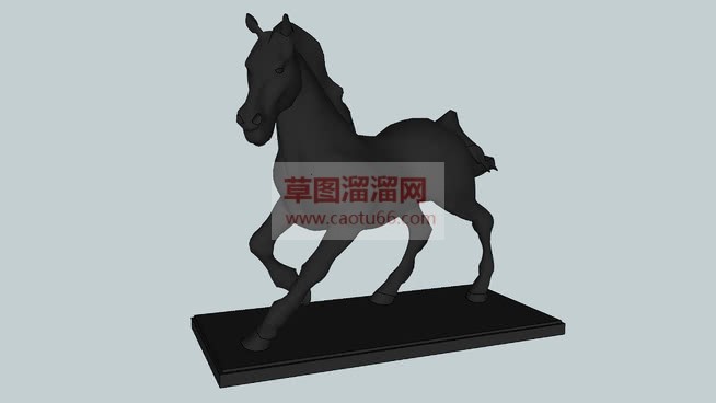 小马工艺品摆SU模型