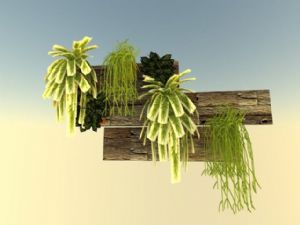 绿植花架+植SU模型