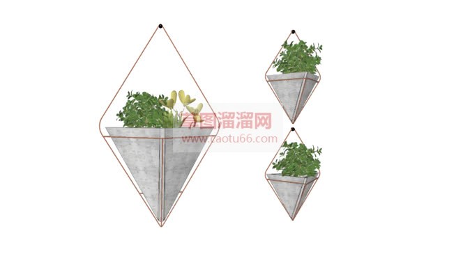 装饰植物吊篮SU模型