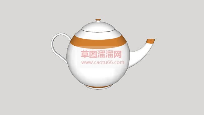 欧式小茶壶免SU模型