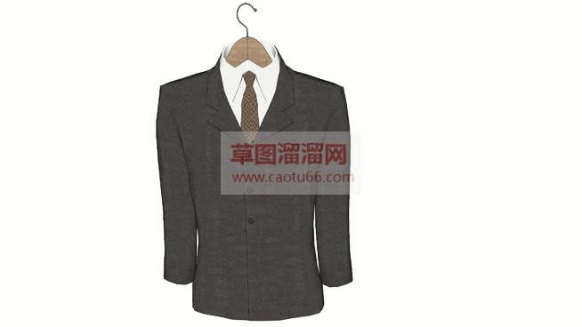衣挂男士西装SU模型