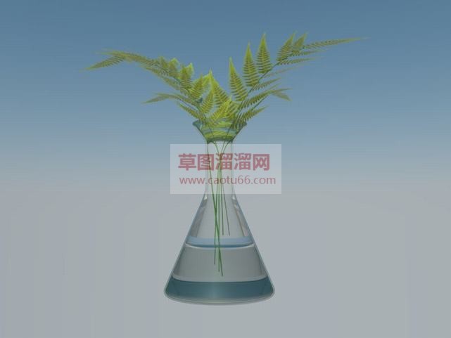 精美的玻璃花SU模型
