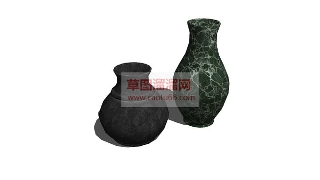 古董花瓶文玩SU模型