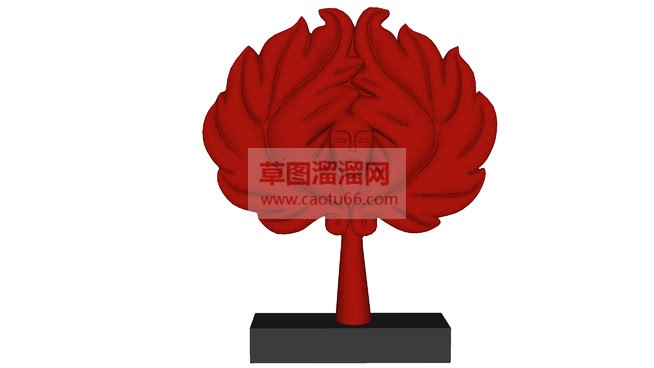 花脸工艺品免SU模型