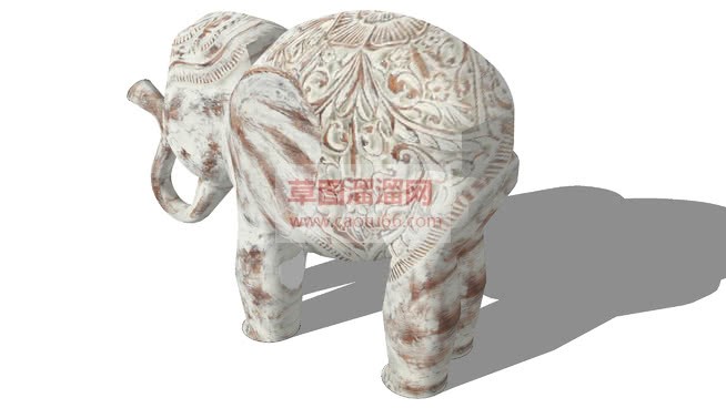 泰国大象工艺SU模型