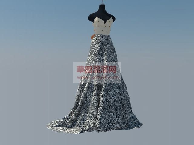 免费婚纱礼服SU模型