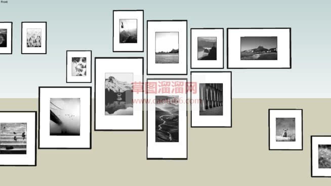照片墙免费SU模型