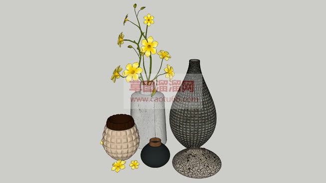 花瓶摆设陈设SU模型