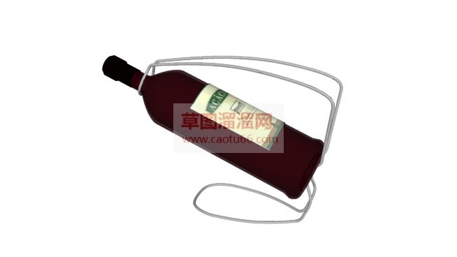 陈设品酒瓶架SU模型