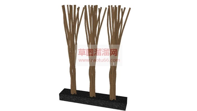 仿树枝陈设摆SU模型