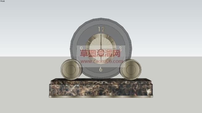 艺术钟时钟免SU模型