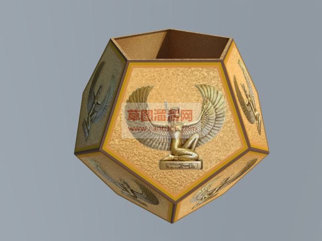多面体容器花SU模型