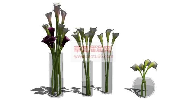 玻璃花瓶免费SU模型