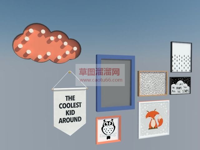 怎么做照片墙SU模型