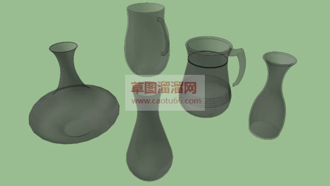 怎么做玻璃瓶SU模型