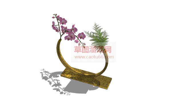 装饰品花瓶插SU模型