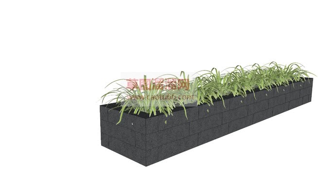 花箱花坛花池SU模型