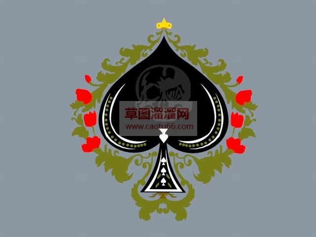黑桃A的装饰SU模型