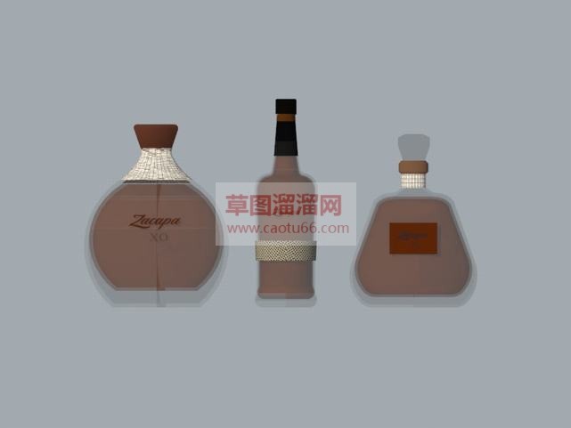 高档瓶SU模型