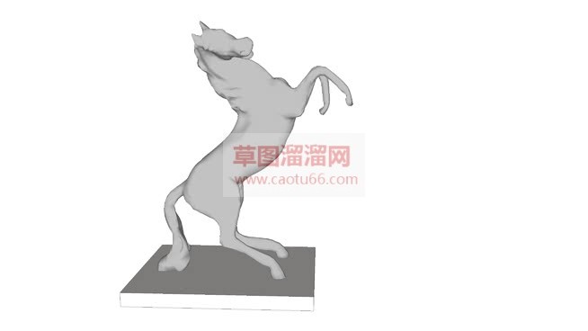马雕塑工艺品SU模型