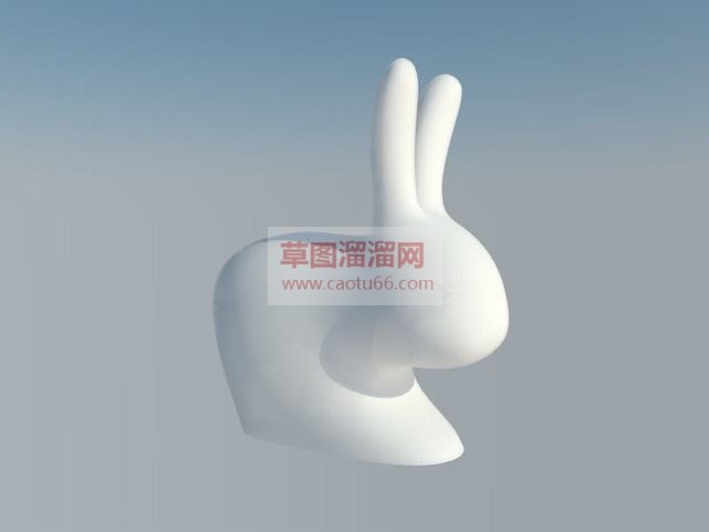 小兔子工艺品SU模型