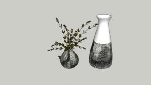 插花花瓶装饰SU模型