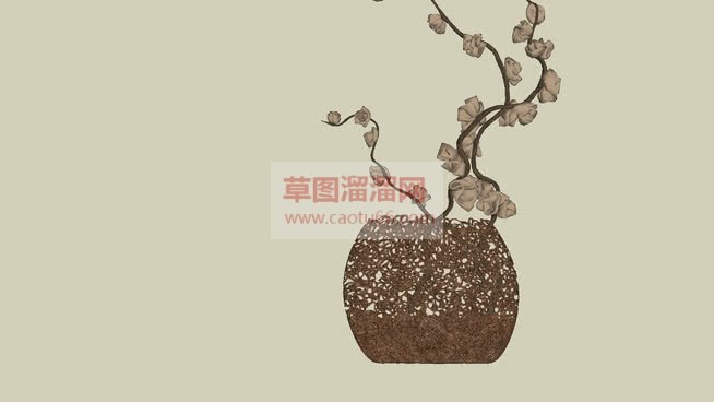 欧式艺术花瓶SU模型