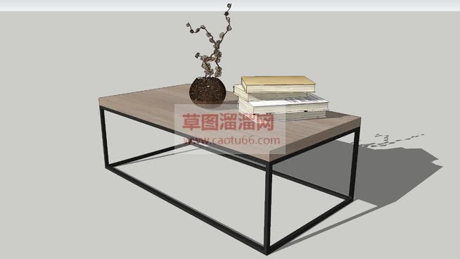 简易茶几桌子SU模型
