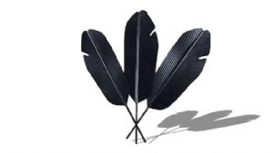 羽毛装饰SU模型