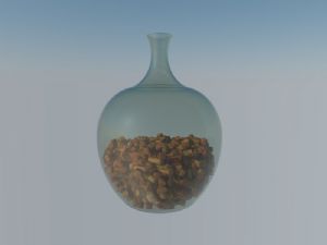 装饰玻璃瓶子SU模型