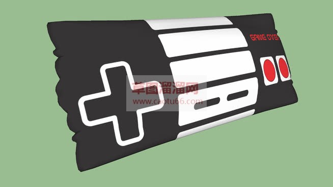 游戏手柄形状SU模型