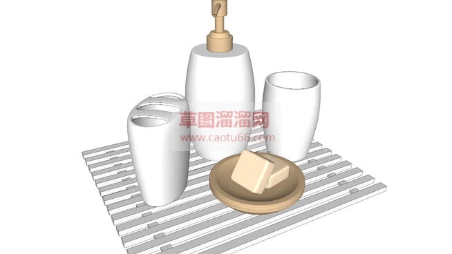 沐浴露洗发水SU模型