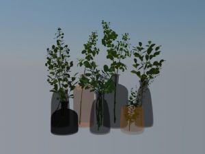 植物花瓶SU模型