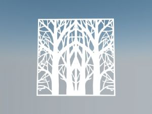 树形雕刻版装SU模型