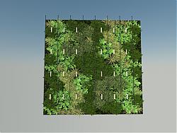 绿植墙植物墙装饰板SU模型