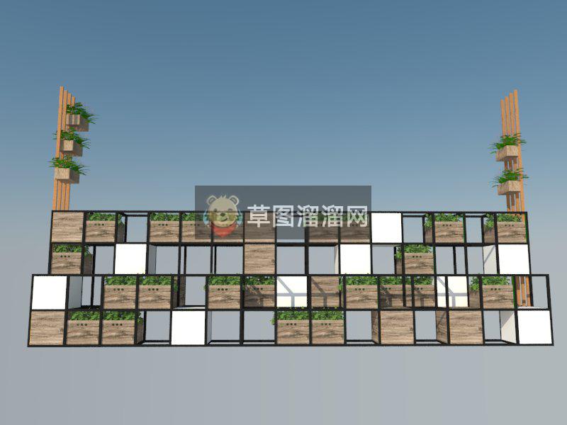 大型室内植物SU模型