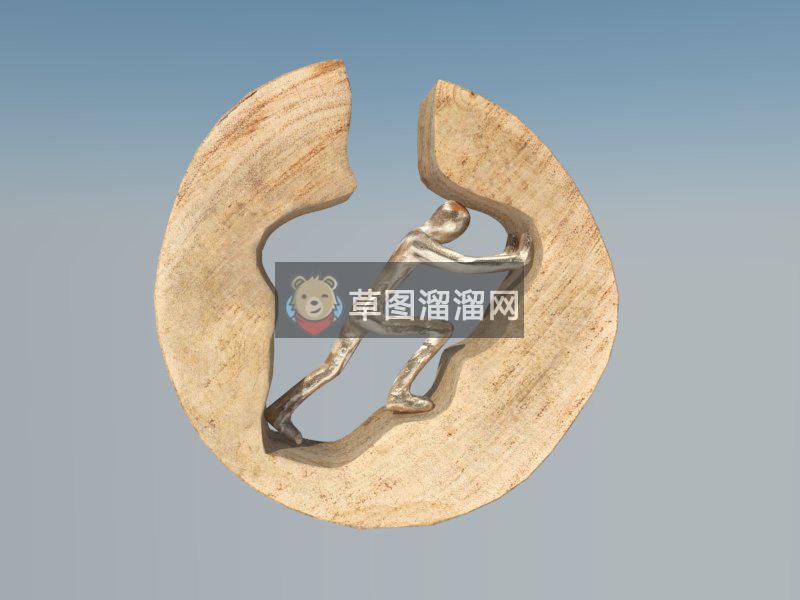人偶工艺品SU模型