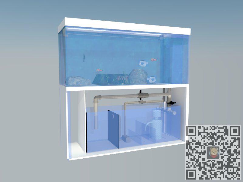 水族箱鱼缸SU模型