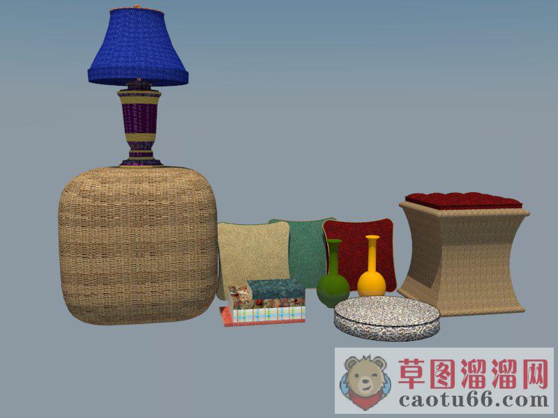 装饰品摆件书本SU模型