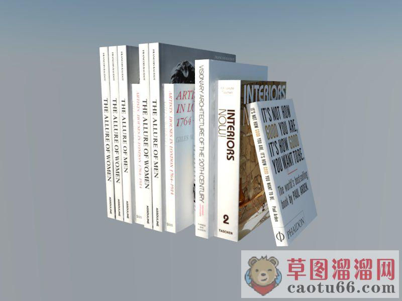 装饰书本SU模型