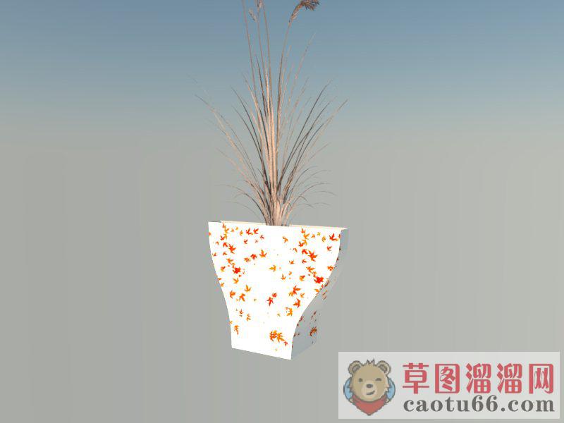 花瓶摆件SU模型