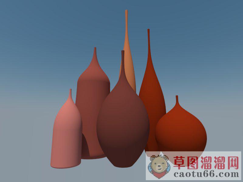 工艺品花瓶摆件SU模型