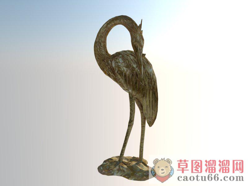 鸟工艺品摆件SU模型