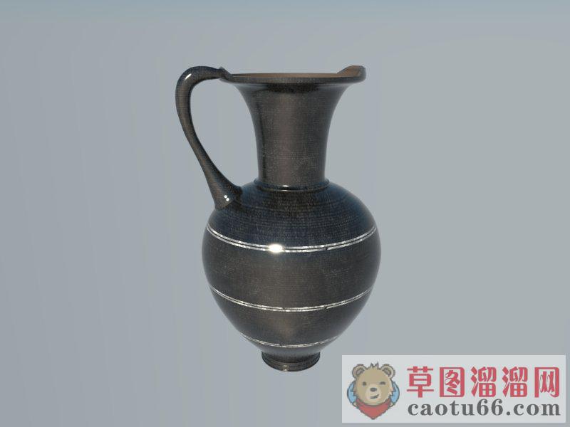 马克瓶子装饰SU模型