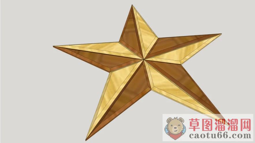 五角星SU模型