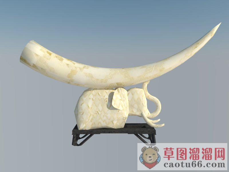 装饰品象牙工艺品SU模型