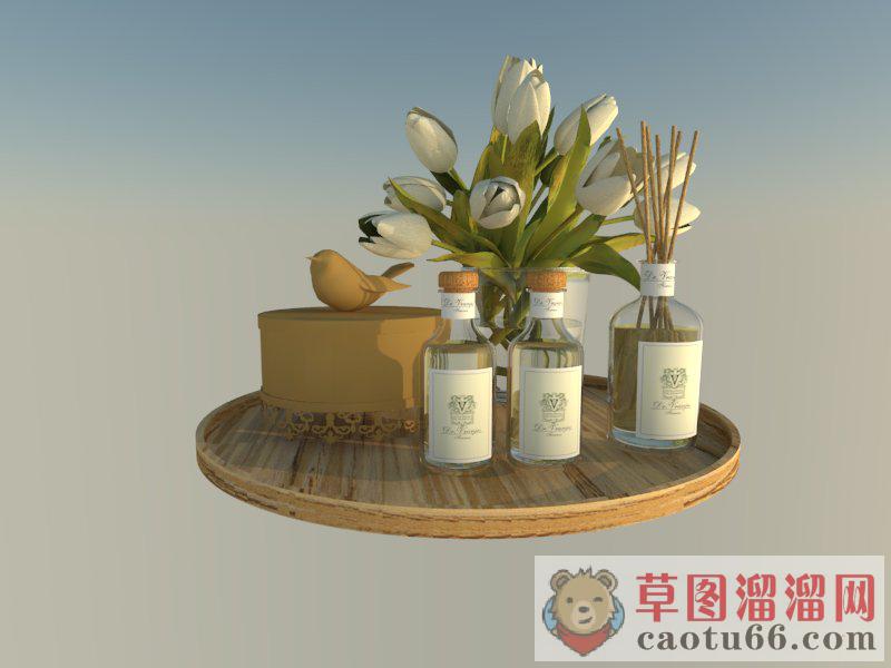 浴室摆件品SU模型