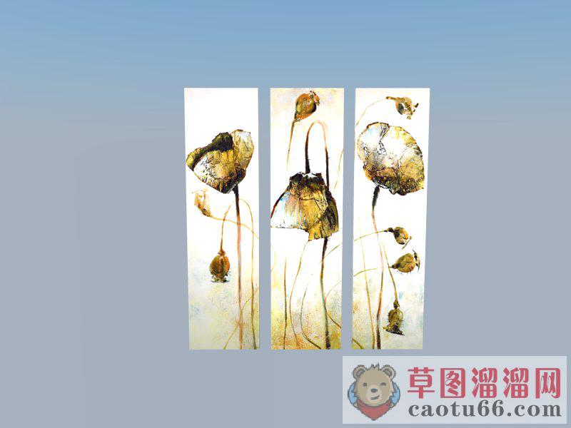 照片墙画SU模型