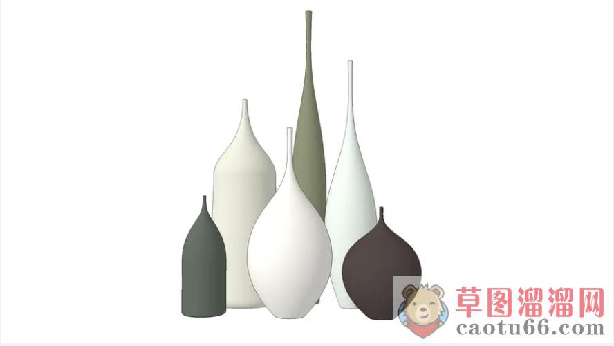 工艺品花瓶摆件SU模型