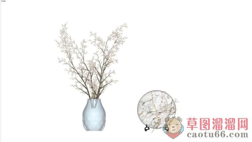 装饰花瓶摆件SU模型